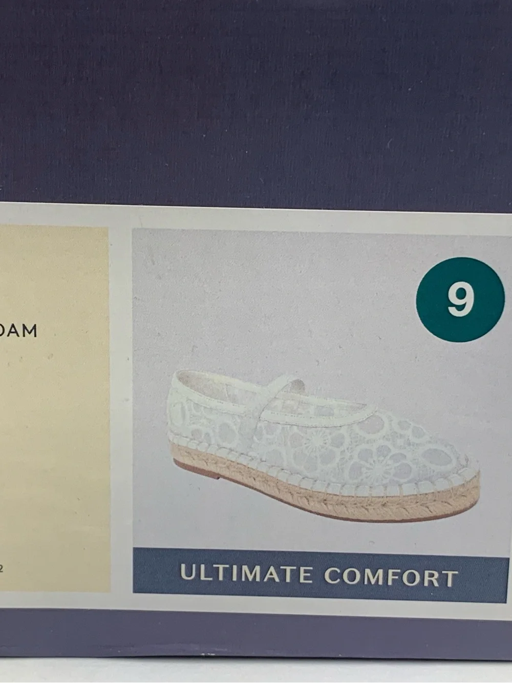 Women's White Lace Espadrille Flats